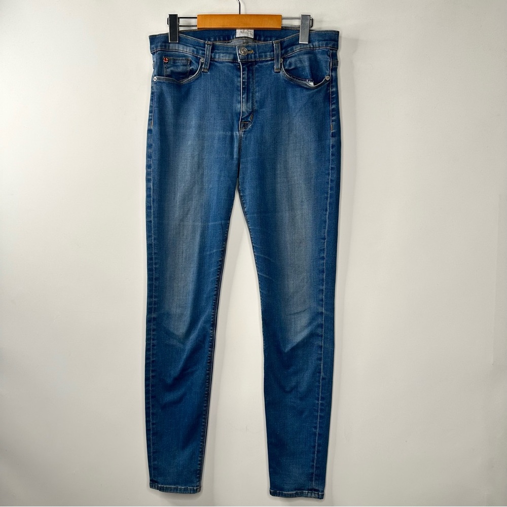 Hudson Mid Rise Super Skinny Womens Size 32 Denim Jeans Stretch